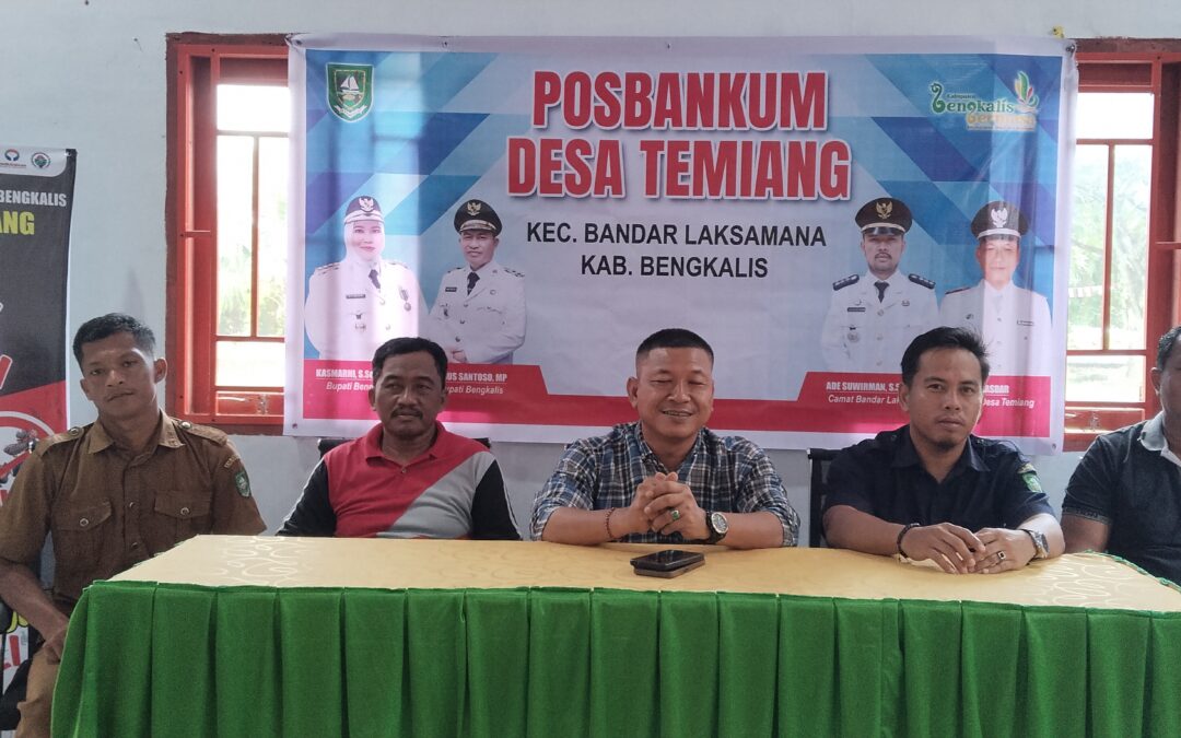 Pos Bantuan Hukum (Posbankum) Desa Temiang Kec. Bandar Laksamana Kab. Bengkalis